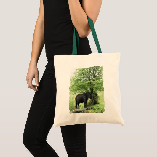 ZWARTE HORSE TOTE BAG (Voorkant (product))