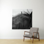 ZWARTE HORSE WANDKLEED (In situ)