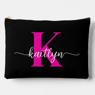 Zwarte Hot Pink Monogram Etui