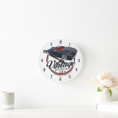  zwarte hot Rod Ronde Klok (Huis)