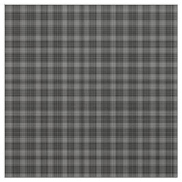 Zwarte houtskool Grijs Tartan Plaid Stof