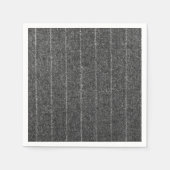 Zwarte houtskool met twitteraar en twitteraar servetten (Voorkant)