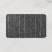 Zwarte houtskool met twitteraar en twitteraar visitekaartje (Achterkant)