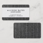 Zwarte houtskool met twitteraar en twitteraar visitekaartje (Voorkant / Achterkant)