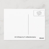 zwarte hovawart briefkaart (Achterkant)