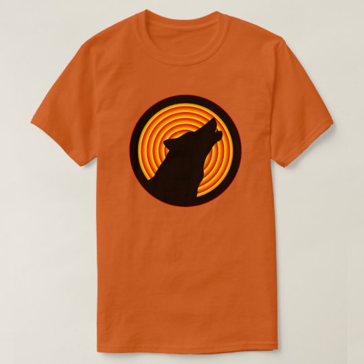 ZWARTE HOWLF SILHOUETTE T-SHIRT (Design voorkant)