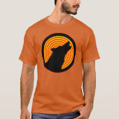 ZWARTE HOWLF SILHOUETTE T-SHIRT (Voorkant)