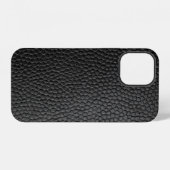Zwarte huid textuur iPhone hoesje (Achterkant horizontaal)