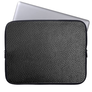 Zwarte huid textuur laptop sleeve