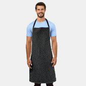 Zwarte huid textuur schort (Gedragen)