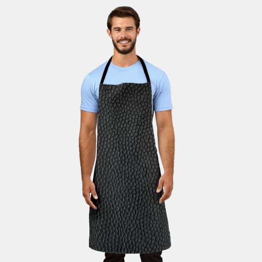 Zwarte huid textuur schort (Gedragen)