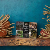 Zwarte huisdier slang foto collage ter nagedachten fotoplaat (Zijkant)