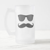 Zwarte Humor en zonnebril Gift Matglas Bierpul (Links)