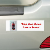 Zwarte Humor - Mock Bomb Bumpersticker (Op auto)