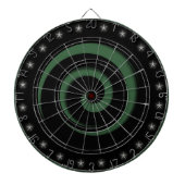 Zwarte & Hunter Green Spiral Regulation Dart Board Dartbord (Voorkant)