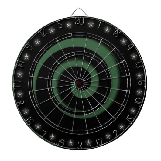 Zwarte & Hunter Green Spiral Regulation Dart Board Dartbord (Voorkant)