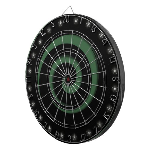 Zwarte & Hunter Green Spiral Regulation Dart Board Dartbord (Voorkant Rechts)