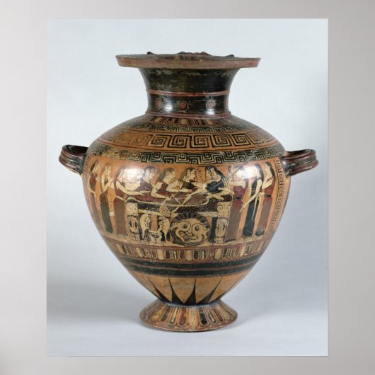 Zwarte hydria poster (Voorkant)