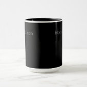Zwarte Icon - Typografie Mok (Midden)