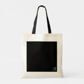 Zwarte Icon - Typografie Tote Tas (Achterkant)