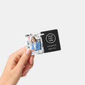 Zwarte ID-kaart Bedrijfsemployee-badge Modern Badge (Handheld)