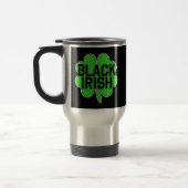 Zwarte Ieren met Big Shamrock voor St Patricks Day Reisbeker (Links)