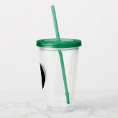 Zwarte Ierse acryltumbler Acryl Drinkbeker (Links)