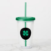 Zwarte Ierse acryltumbler Acryl Drinkbeker (Voorkant)