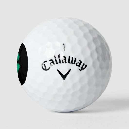 Zwarte Ierse Callaway Warbird golfballen 3 pk (Logo)