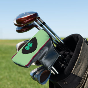 Zwarte Ierse Cirkel golfclub putter cover