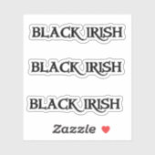 Zwarte Ierse contourstickers Sticker (Vel)