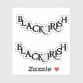 Zwarte Ierse contourstickers Sticker (Vel)