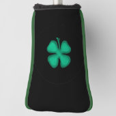 Zwarte Ierse golfafdekking Golfheadcover (Draai 90)