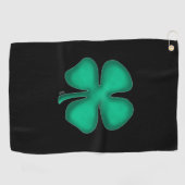 Zwarte Ierse golfhanddoek (Horizontaal)