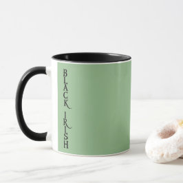 Zwarte Ierse groene combo-mok Mok