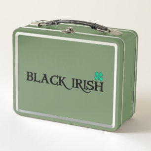 Zwarte Ierse groene lunchbox