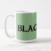 Zwarte Ierse grote groene mok (Links)