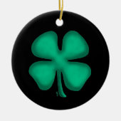 Zwarte Ierse keramische versiering Keramisch Ornament (Voorkant)