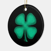 Zwarte Ierse keramische versiering Keramisch Ornament (Links)