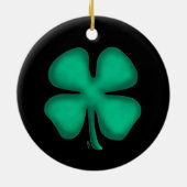 Zwarte Ierse keramische versiering Keramisch Ornament (Achterkant)