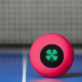 Zwarte Ierse oranje gloed met 1 ster pingpongbal (Net)