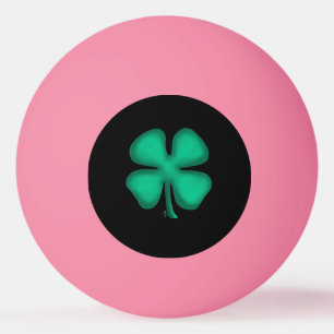 Zwarte Ierse oranje gloed met 1 ster pingpongbal