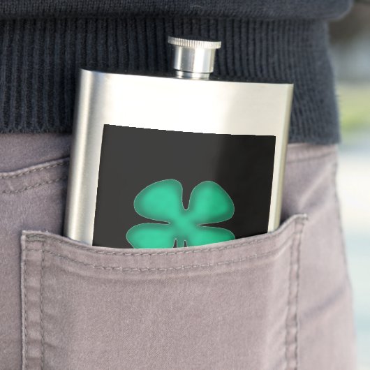 Zwarte Ierse roestvrij stalen kolf Flacon (Voorbeeld)