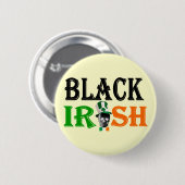 Zwarte Ierse St. Patrick's day Ronde Button 5,7 Cm (Voorkant /achterkant)