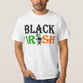 Zwarte Ierse St. Patrick's day T-shirt (Voorkant)