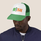 Zwarte Ierse St. Patrick's day Trucker Pet (In situ)