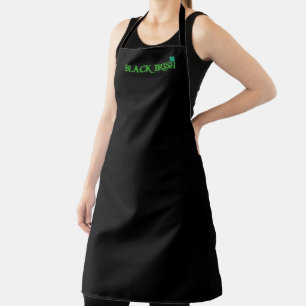 Zwarte Ierse vrouwen kok apron Schort