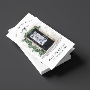 Zwarte IJzeren Waterverf Vooraan Foto's en service Visitekaartje