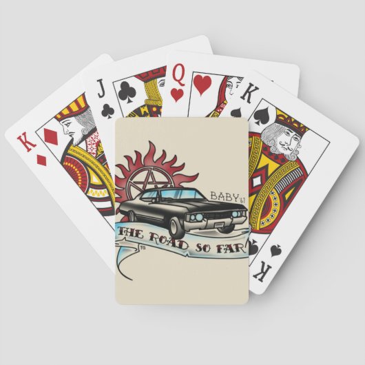 Zwarte Impala pokerkaarten van '67 (Achterkant)