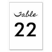 Zwarte informele kalligrafie kaart (Voorkant)